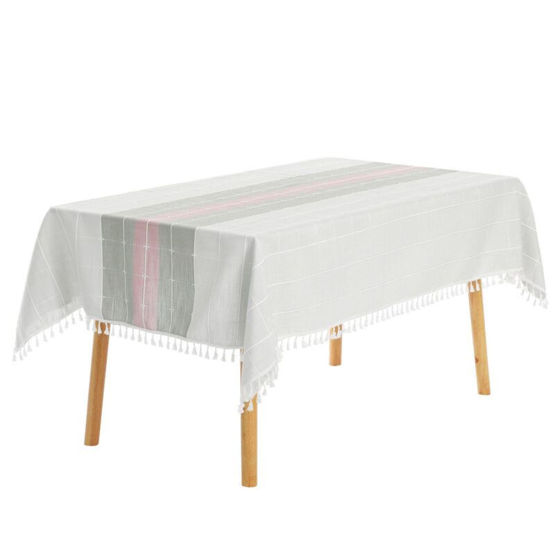 Rustic Cotton Linen Waterproof Dinner Party Table Cover 1 Pc 39  X 63 - Image 8