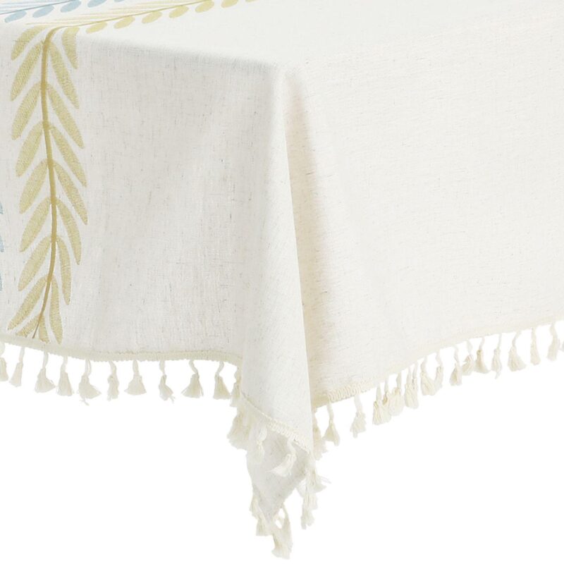 Rustic Cotton Linen Waterproof Dinner Party Table Cover 1 Pc 55  X 87 - Image 4