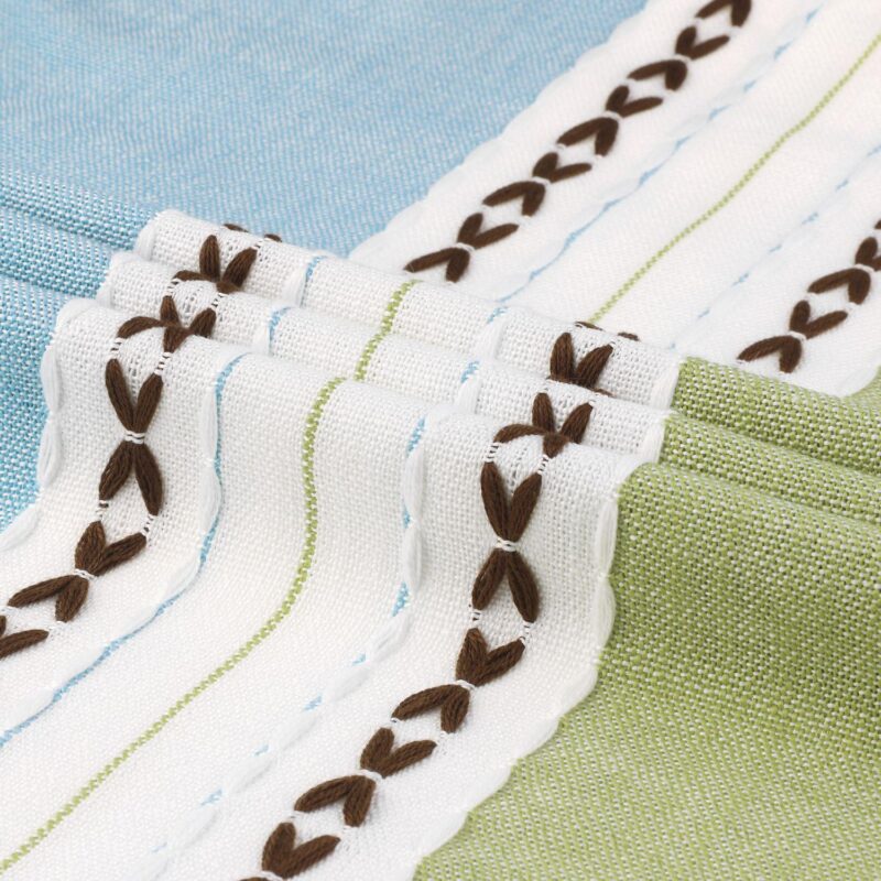 Rustic Cotton Linen Waterproof Dinner Party Table Cover 1 Pc 39  X 63 - Image 4