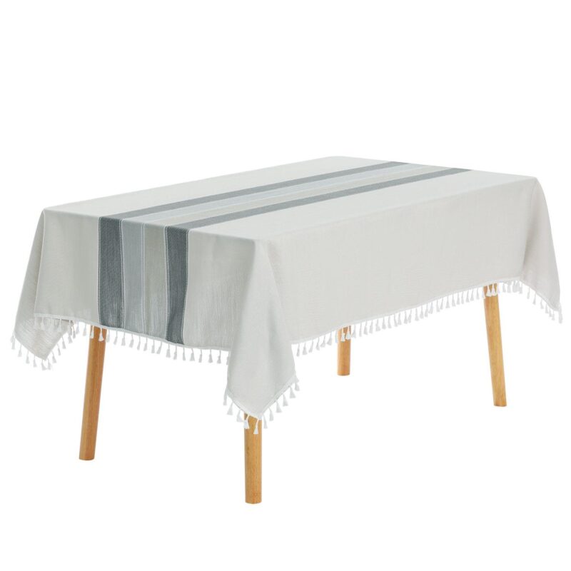 Rustic Cotton Linen Waterproof Dinner Party Table Cover 1 Pc 39  X 63 - Image 9