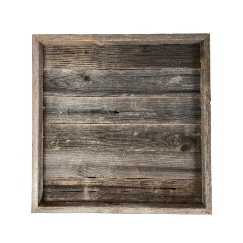Rustic Farmhouse Extra Large Reclaimed Wooden Ottoman Orangizing Serving Tray - Image 6