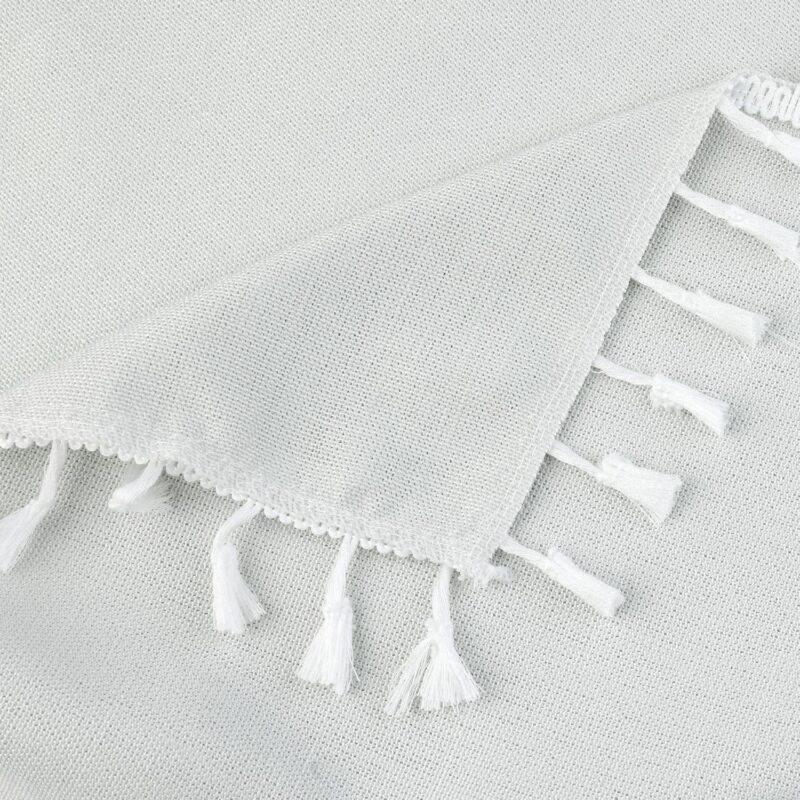 Rustic Tablecloth Cotton Linen Waterproof Table Cover With Tassels 55  X 87 - Image 3