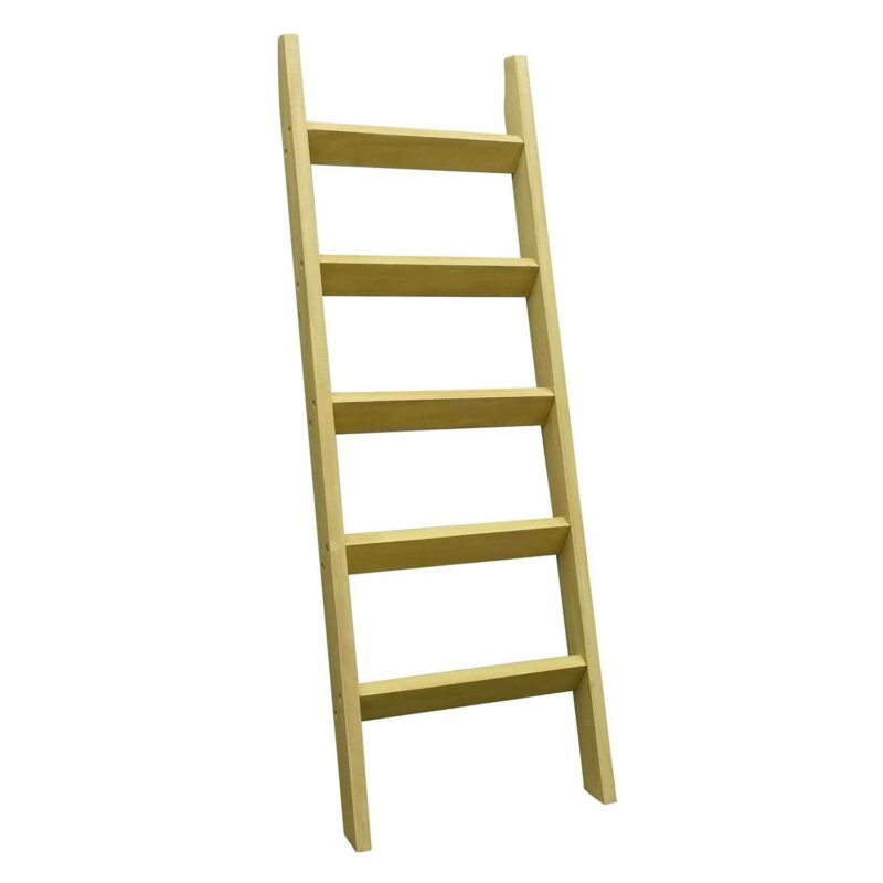 Rustic Wooden Ladder Shelf For Quilts And Farmhouse Decor - Image 2