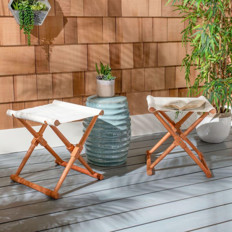 Safavieh 2-Piece Breanne Stool Set - Image 2