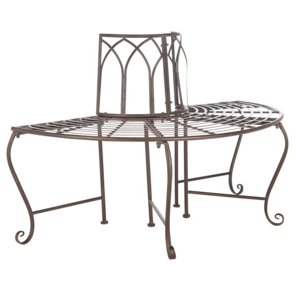 Safavieh Abia Wrought Iron Outdoor Tree Bench