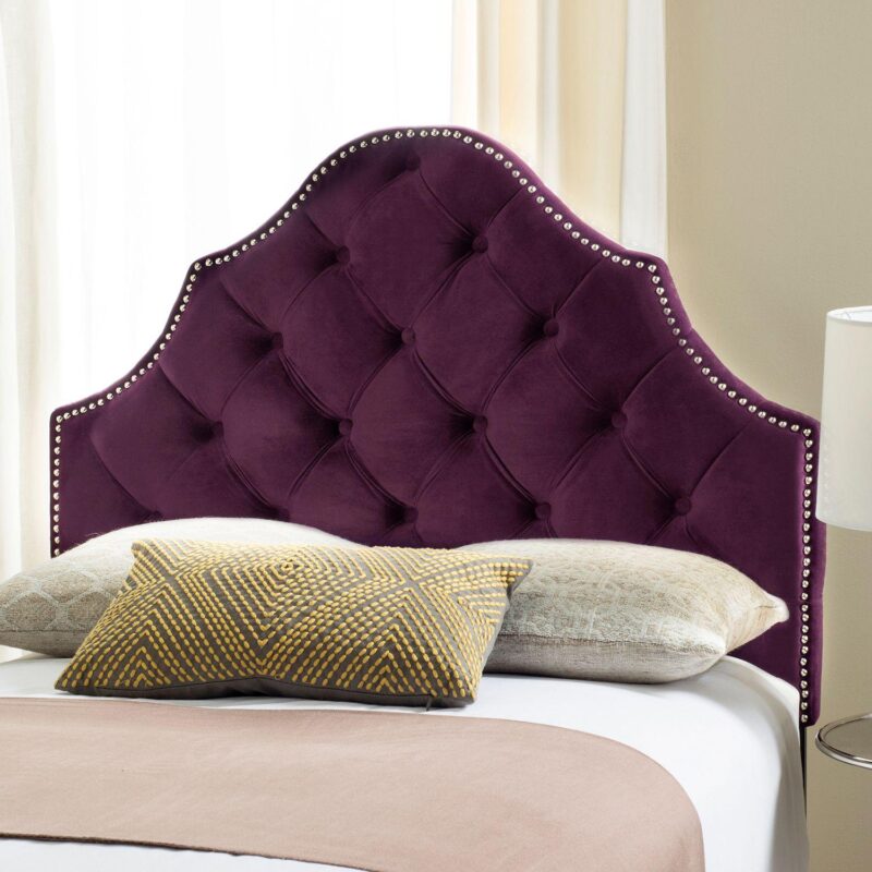 Safavieh Arebelle Tufted Velvet Headboard - Image 3
