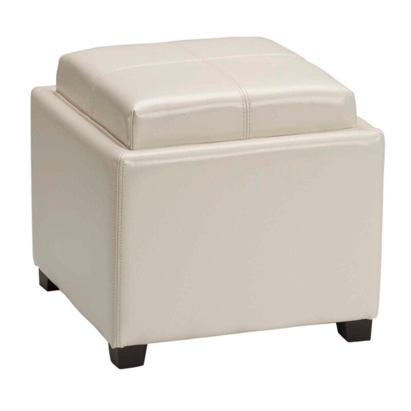 Safavieh Bennett Single Tray Storage Ottoman - Image 6