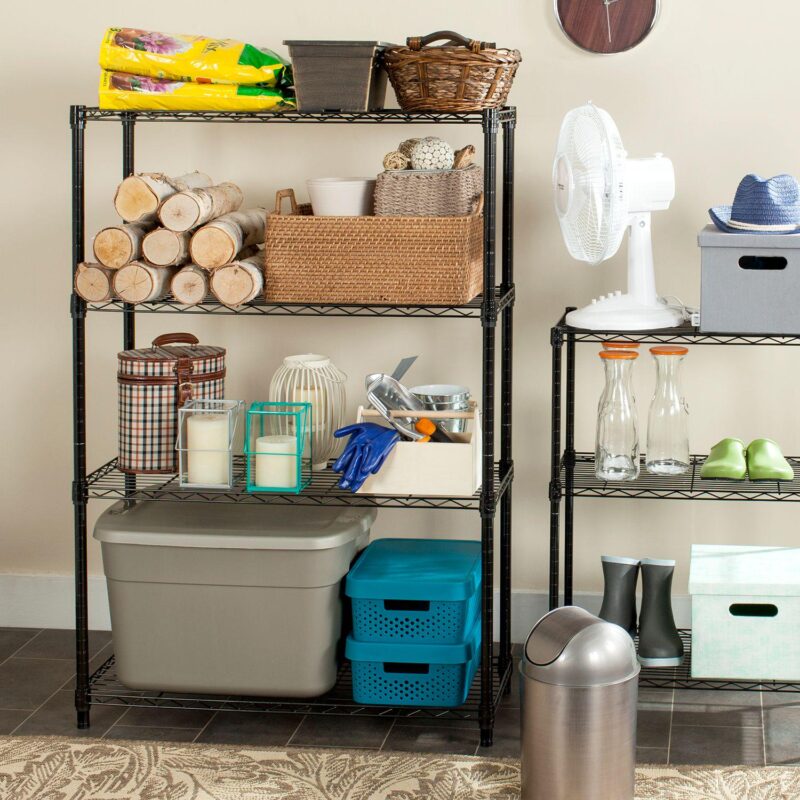 Safavieh Bravo 4-Tier Chrome Wire Shelf - Image 2