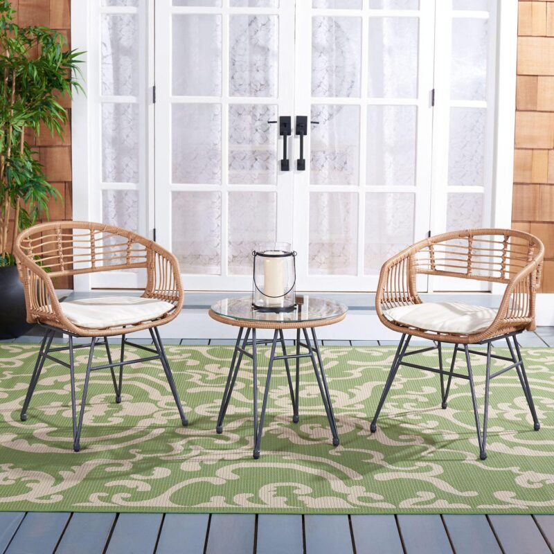 Safavieh Ferla 3-Piece Outdoor Lounger Set - Image 2