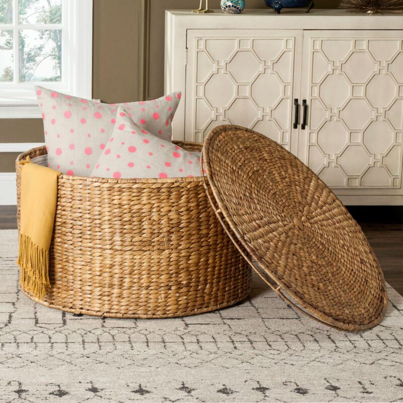 Safavieh Jesse Wicker Storage Coffee Table - Image 2