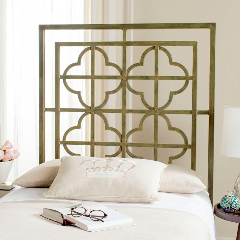 Safavieh Lucina Trellis Metal Headboard - Image 4