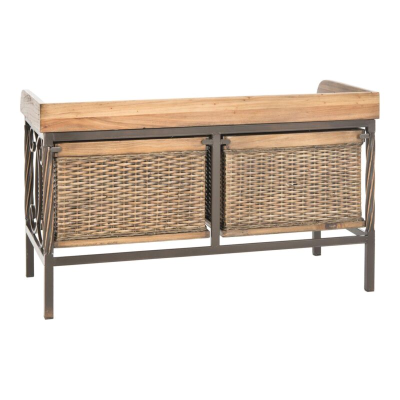 Safavieh Noah Wooden Storage Bench - Image 4