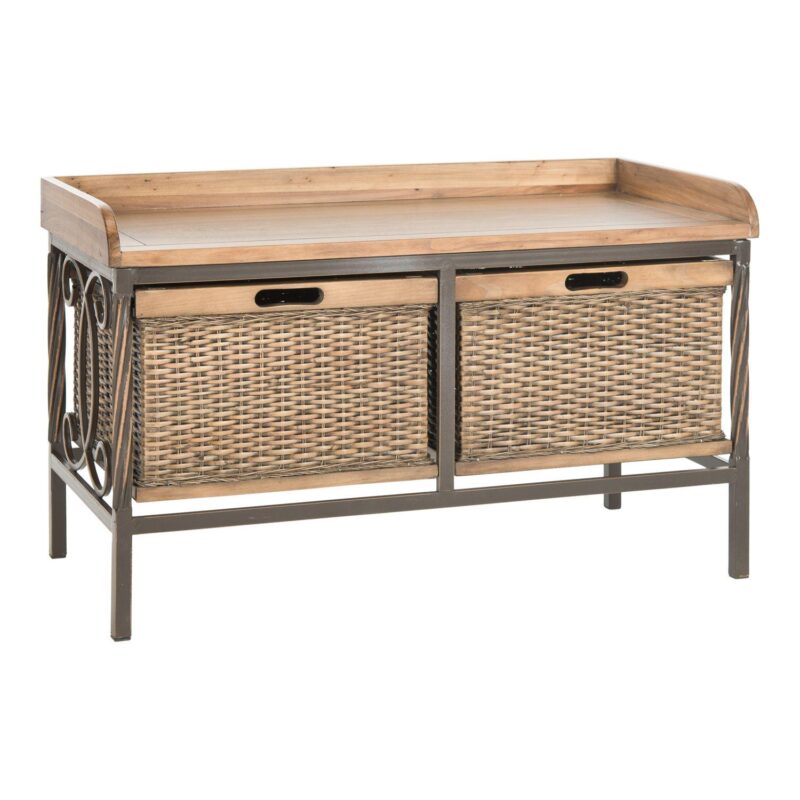 Safavieh Noah Wooden Storage Bench - Image 2