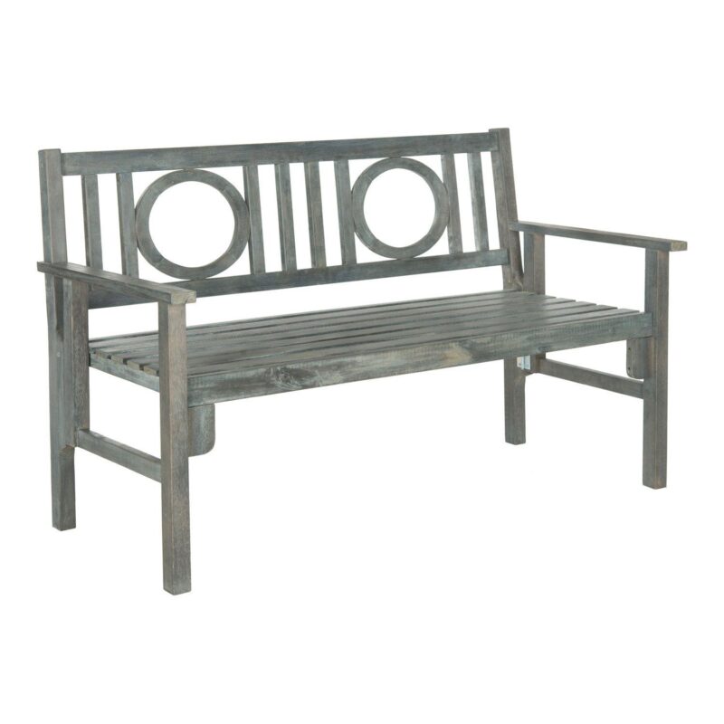 Safavieh Piedmont Indoor / Outdoor Folding Bench - Image 6