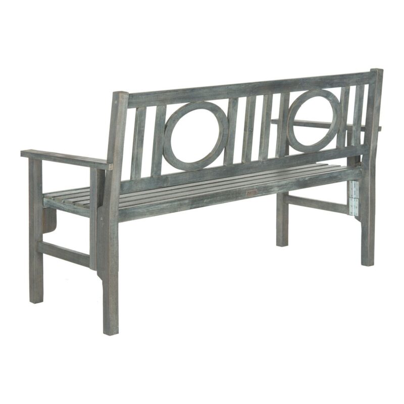 Safavieh Piedmont Indoor / Outdoor Folding Bench - Image 4
