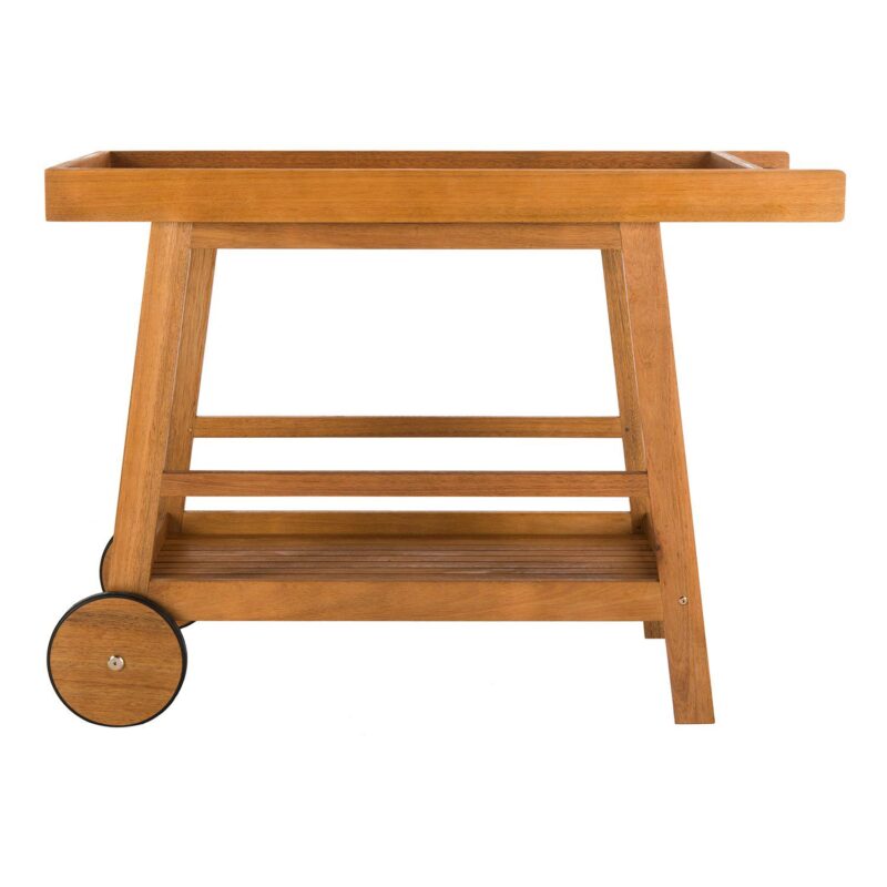 Safavieh Renzo Indoor / Outdoor Wood Bar Cart - Image 3