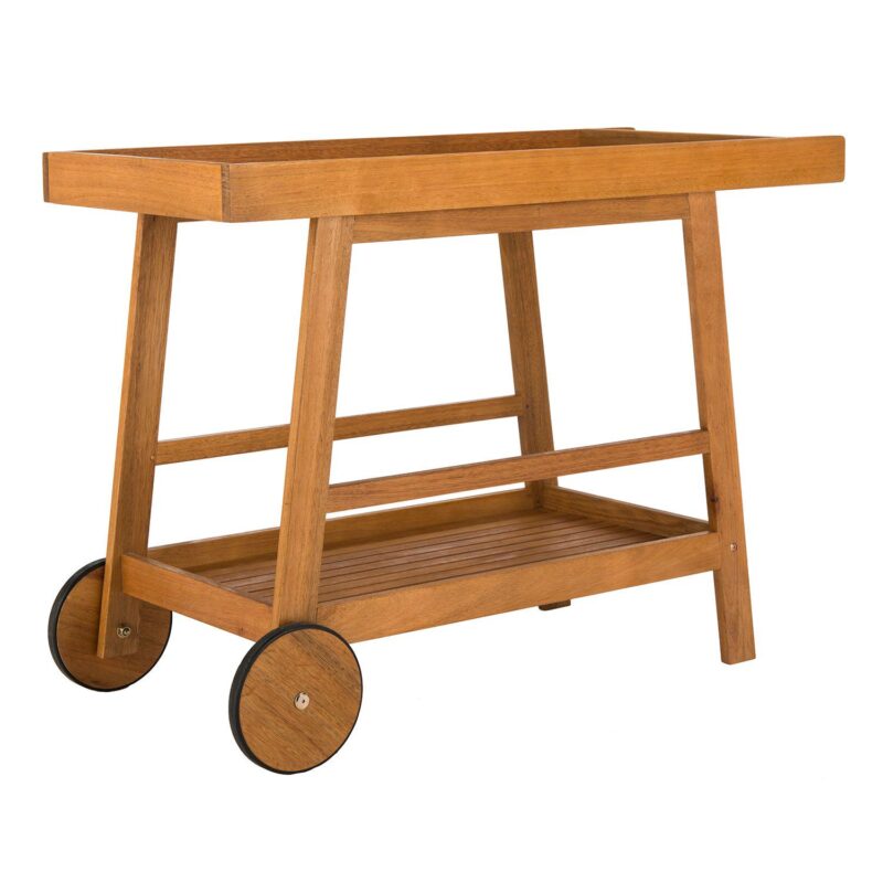 Safavieh Renzo Indoor / Outdoor Wood Bar Cart - Image 6