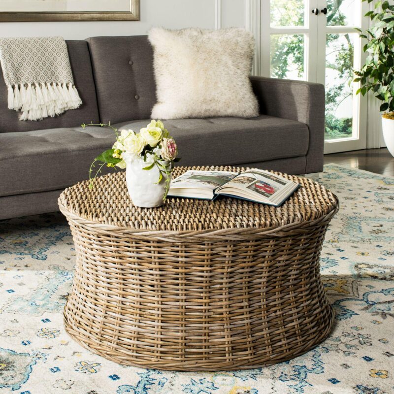 Safavieh Ruxton Coffee Table and Ottoman - Image 2