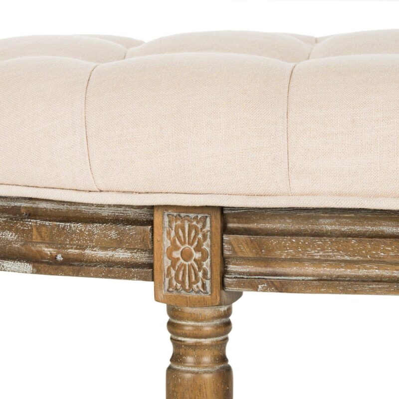 Safavieh Tufted Semi-Circle Round Bench - Image 4