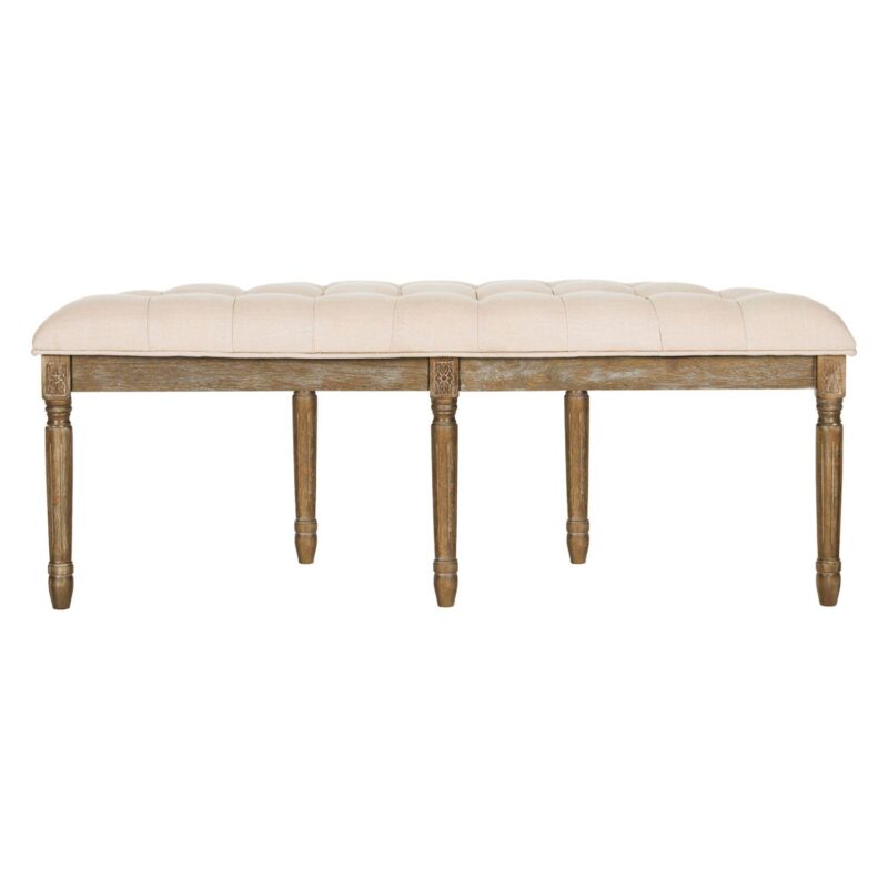 Safavieh Tufted Semi-Circle Round Bench - Image 2