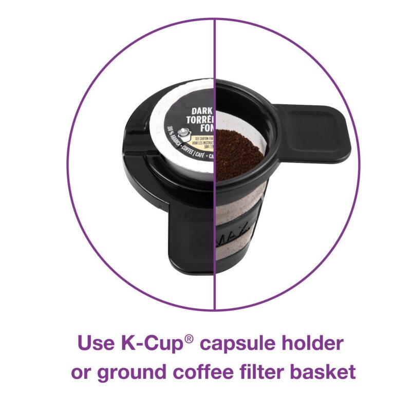 Salton 2-in-1 Single Serve Coffee Maker - Image 4