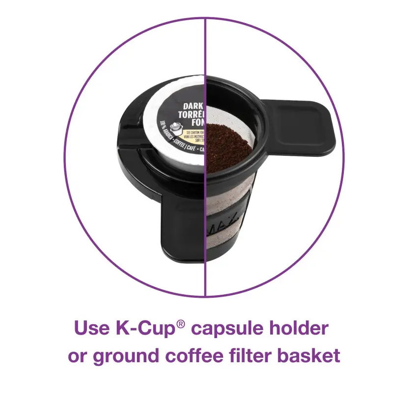 Salton 2-in-1 Single Serve Coffee Maker - Image 4