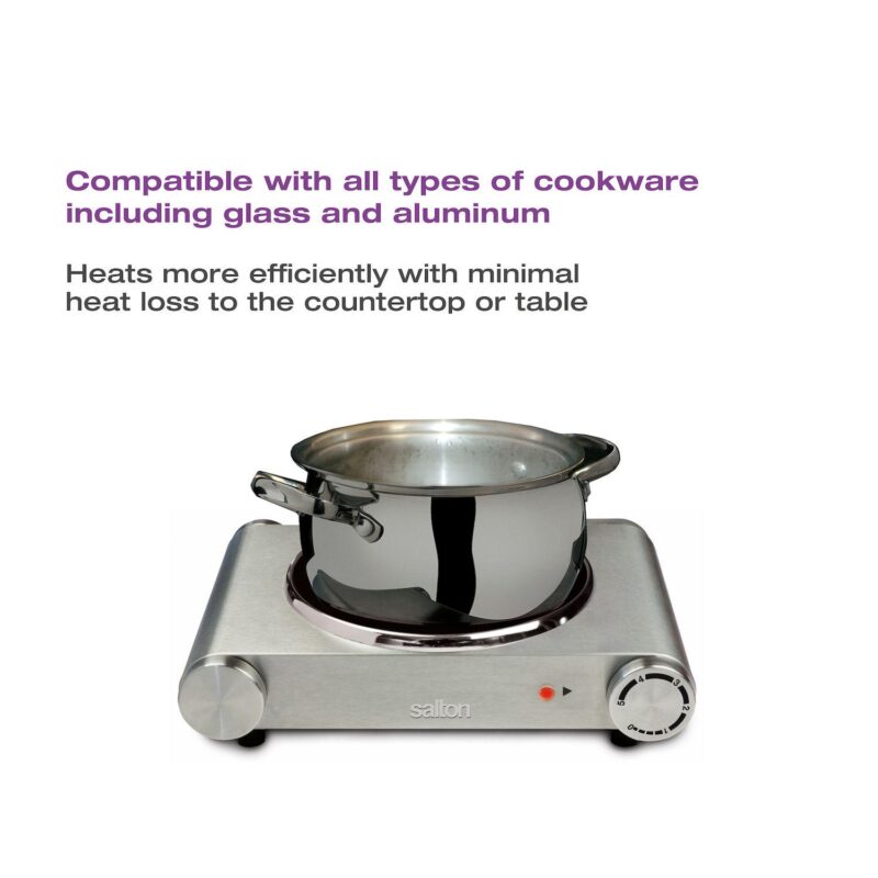 Salton Portable Infrared Cooktop - Single - Image 3