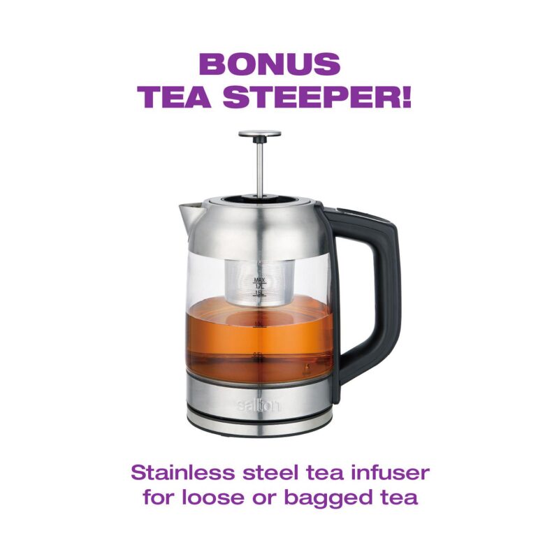 Salton Temperature Control Kettle and Tea Steeper 1.7l - Image 4