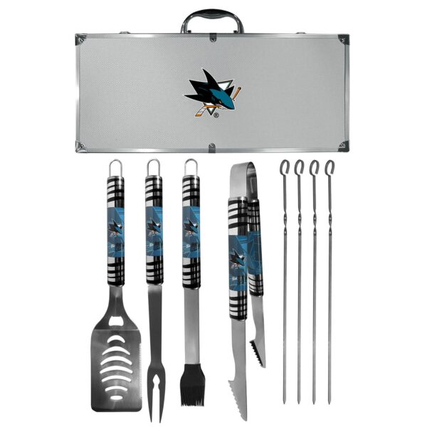 San Jose Sharks Tailgater 8-Piece BBQ Grill Set