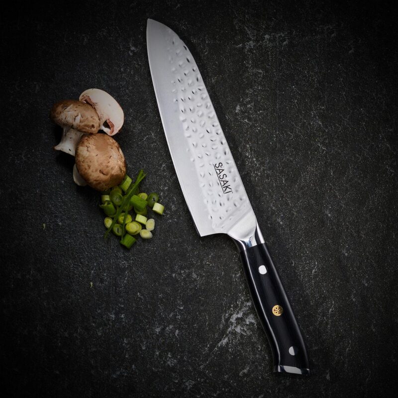 Sasaki Takumi Japanese Santoku Knife with Locking Sheath - Image 4