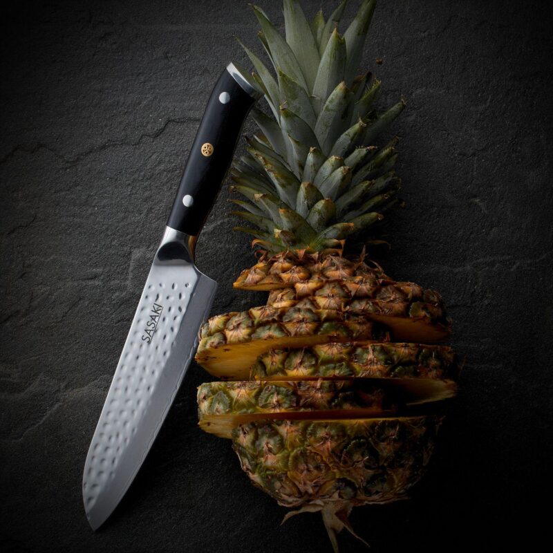 Sasaki Takumi Japanese Santoku Knife with Locking Sheath - Image 6