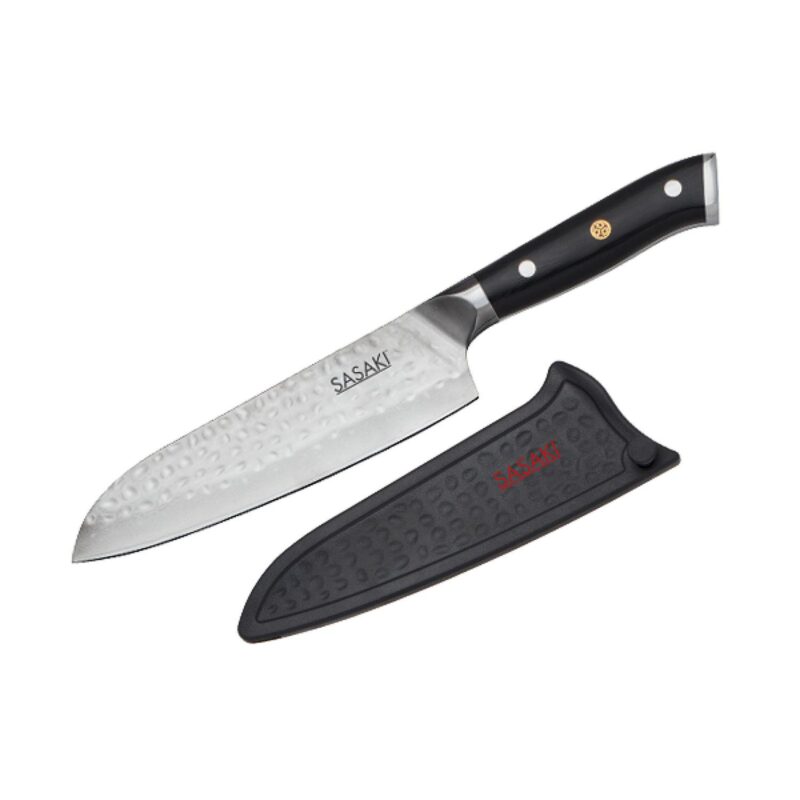 Sasaki Takumi Japanese Santoku Knife with Locking Sheath - Image 3