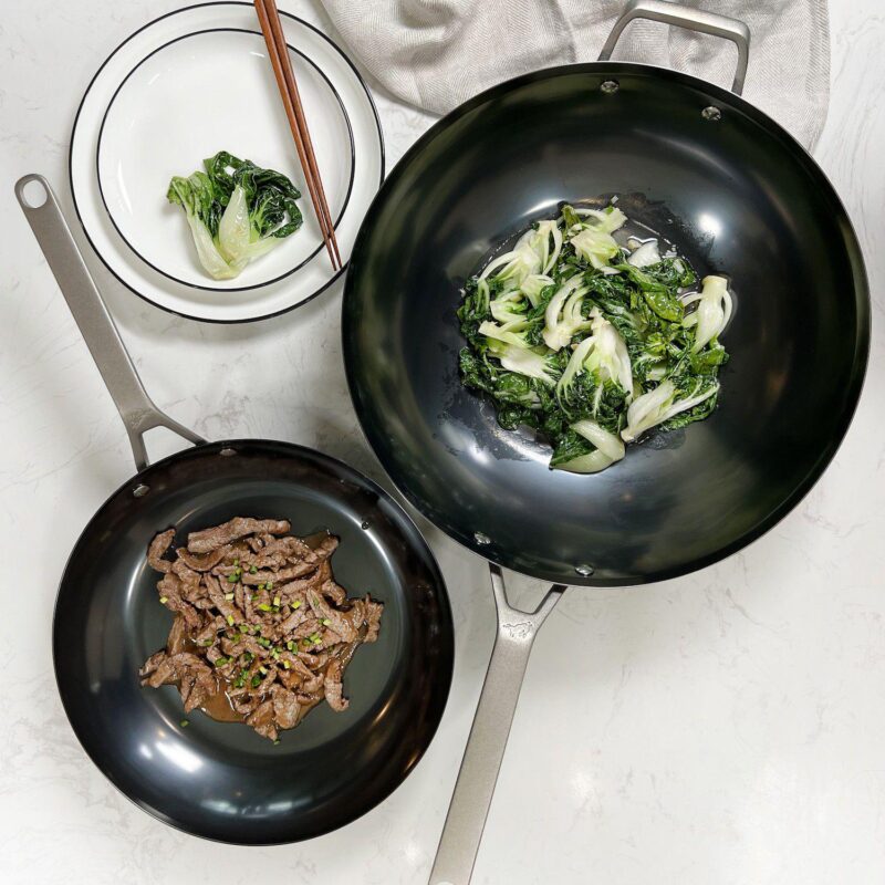 Saveur Selects Voyage Nitri-Black Carbon Steel 14-in. Wok - Image 2