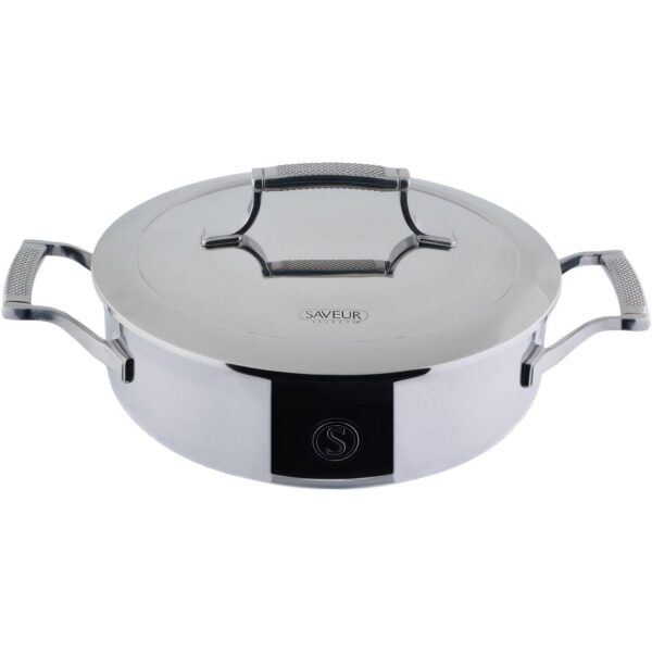 Saveur Selects Voyage Tri-Ply 3-qt. Sauteuse with Lid