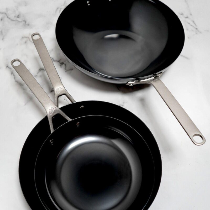 Saveur Selects Voyage Nitri-Black Carbon Steel 14-in. Wok - Image 4