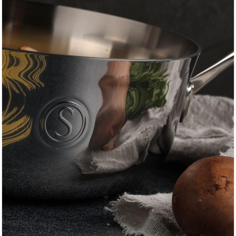 Saveur Selects Voyage Tri-Ply 4-qt. Chef's Pan with Lid - Image 7