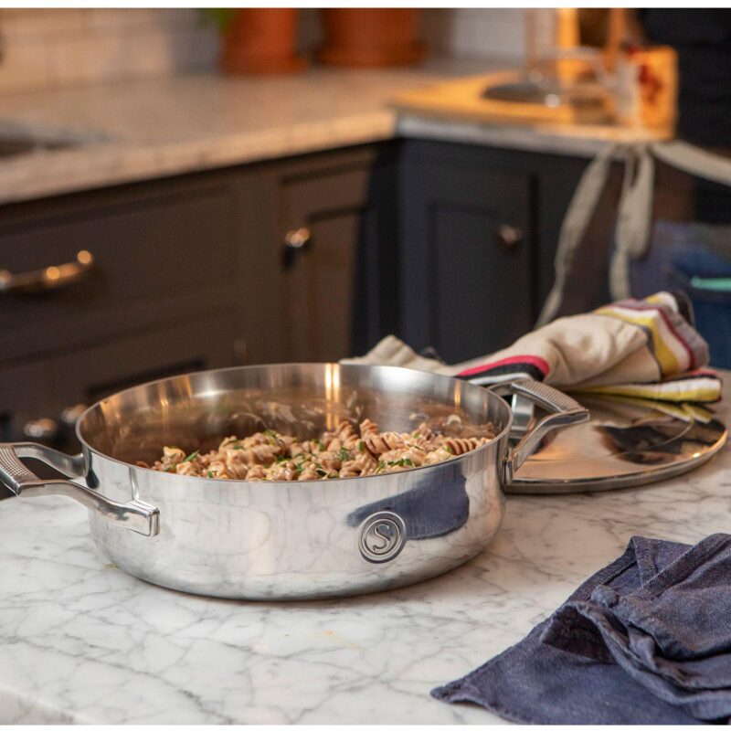 Saveur Selects Voyage Tri-Ply 3-qt. Sauteuse with Lid - Image 5