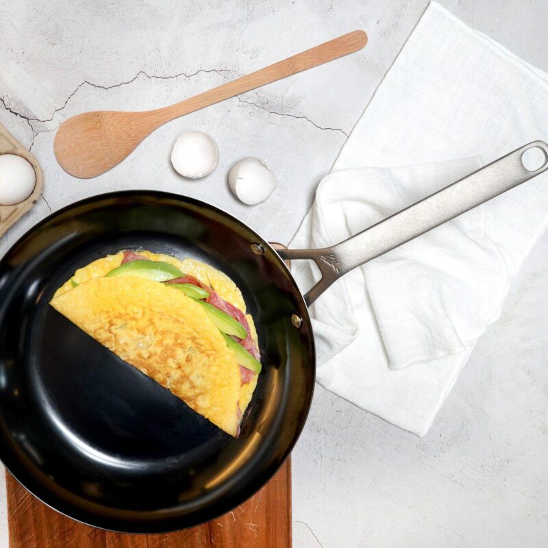 Saveur Selects Voyage Nitri-Black Carbon Steel 10-in. Frypan - Image 2