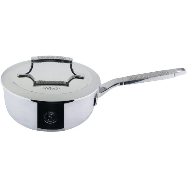 Saveur Selects Voyage Tri-Ply 2-qt. Chef's Pan with Lid