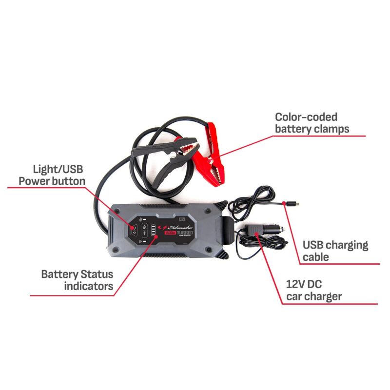 Schumacher 1500A Rugged Jump Starter and Portable Power Pack 12V DC car charger - Image 3