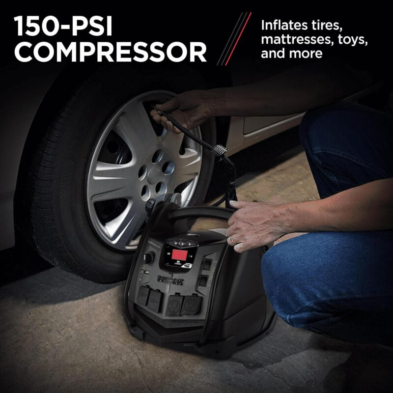 Schumacher SJ1427 6-in-1 Portable Power Station, 1500A Jump Starter, 150-PSI Compressor a New in Box - Image 4