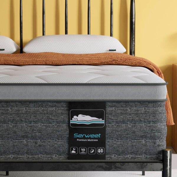 Serweet 12 In Memory Foam Hybrid Mattress Edge-support Pocket Spring Mattress