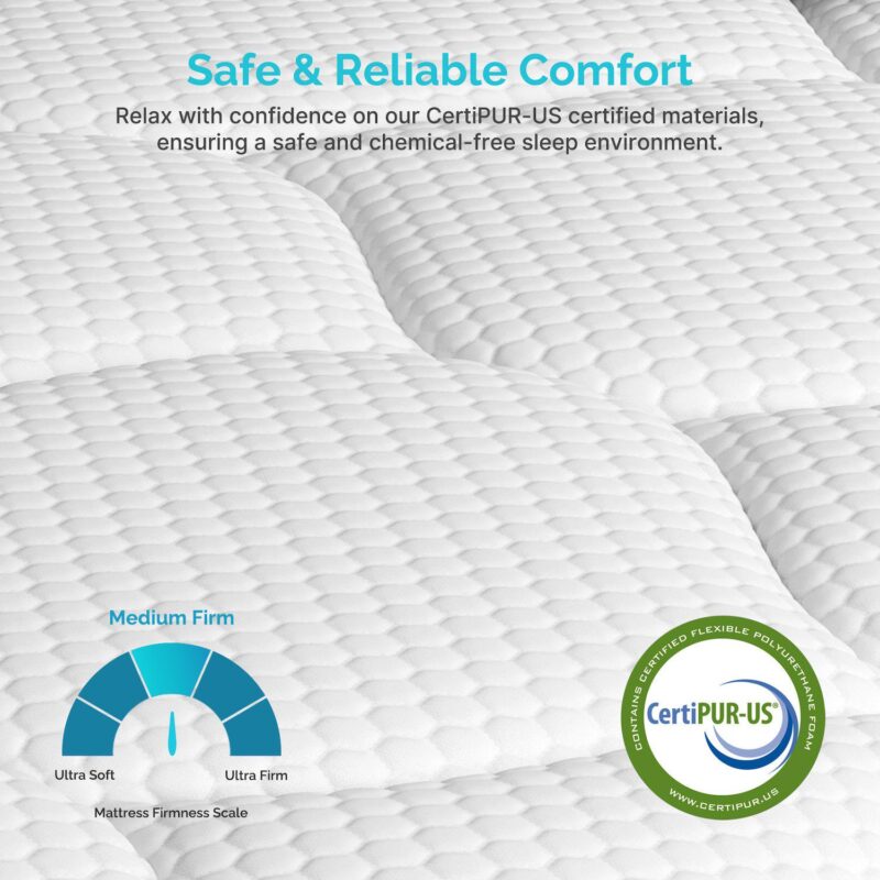 Serweet 12 In Memory Foam Hybrid Mattress Edge-support Pocket Spring Mattress - Image 4