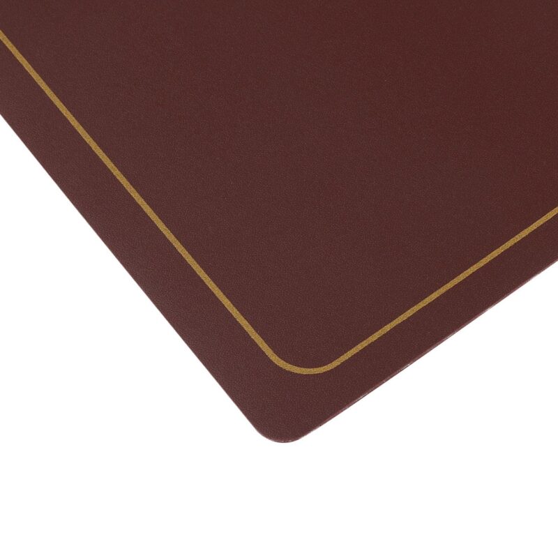 Set Of 12 Heat Resistant Modern Faux Leather Placemats For Kitchen Dining Room 18x12 Inch - Image 2