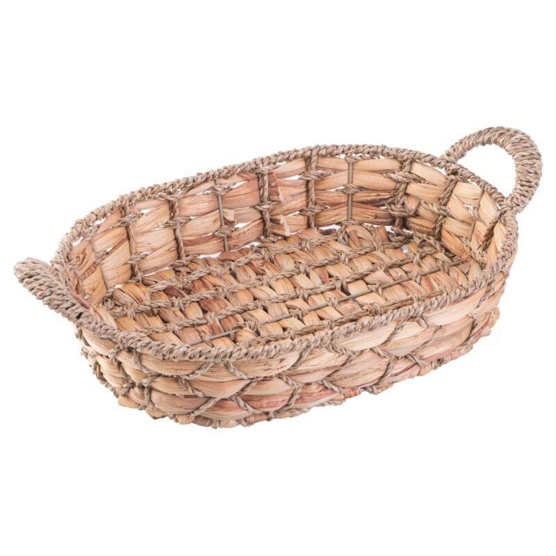 Set Of 4 Seagrass Fruit Bread Basket Tray With Handles - Medium - Image 3
