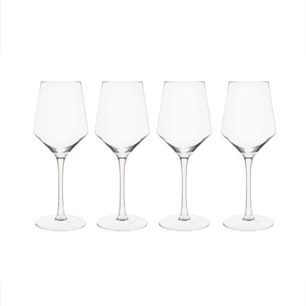 Set Of 4 White Wine Glasses - 14 Oz