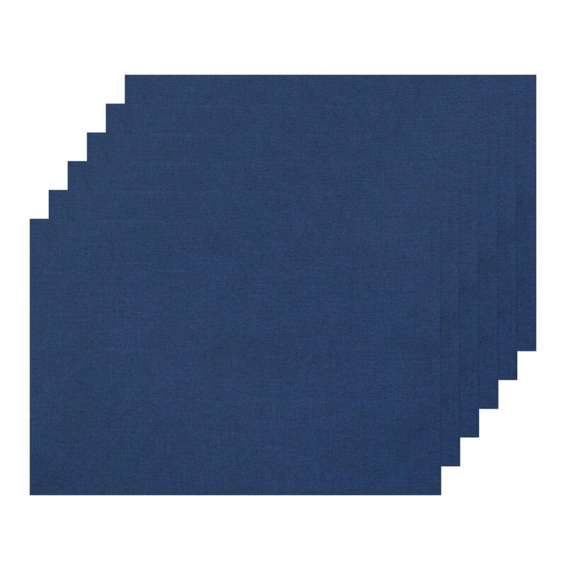 Set Of 6 Faux Linen Placemats For Banquet Dinner Buffet - Image 7