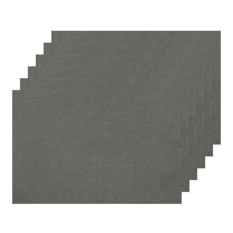 Set Of 6 Faux Linen Placemats For Banquet Dinner Buffet - Image 11