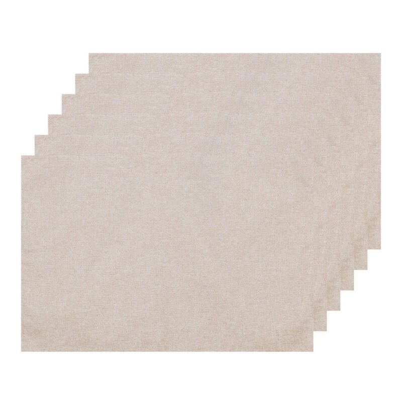 Set Of 6 Faux Linen Placemats For Banquet Dinner Buffet - Image 8