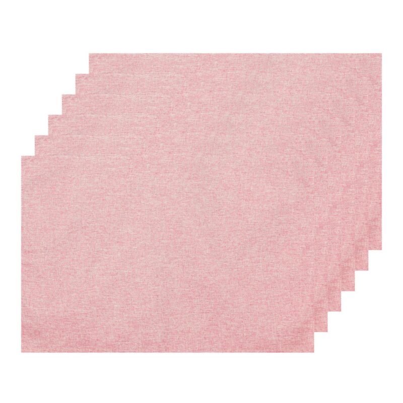 Set Of 6 Faux Linen Placemats For Banquet Dinner Buffet - Image 6